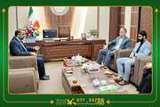 دیدار مدیرکل کانون پرورش فکری خوزستان با فرماندار ماهشهر